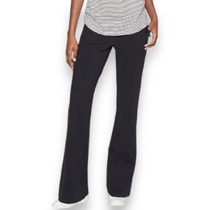 Athleta Black Flare Yoga Active Pants Stretchy Comfy Medium Bettona Bootcut